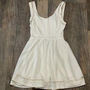White skater dress
